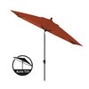 Amauri Outdoor Living 10' x 6.5' Rectangular Auto Tilt Market Umbrella (Frame:Starring Grey, Fabric:Sunbrella-Terracotta) 70224-104-CS22424